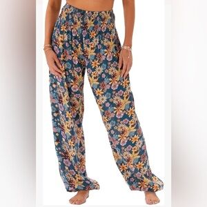 NWT Lotus and Luna Sz XL Harem Pants Lounge High Waisted Flowy Boho Genie Pant